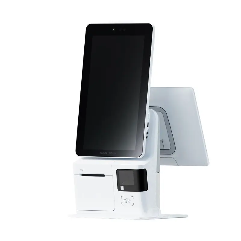 K2 MINI-Smart Kiosk Terminal SUNMI K2 MINI EN w/o
Camera(SDM660,64+4GB,15.6“+15.6”Desktop,5
8/80Printer, NFC,Scanner,Android 9,EU&US Adapter)