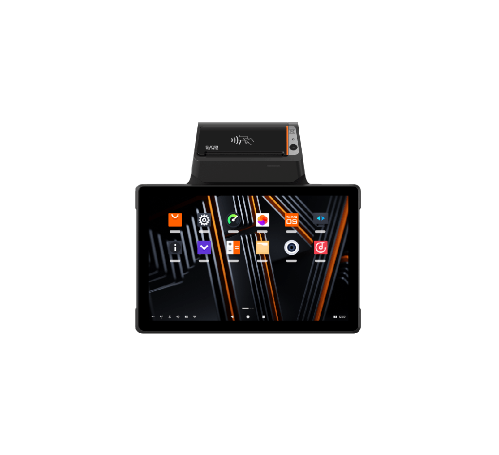 V3H-Smart Mobile Terminal SUNMI V3H EN(Octa-Core 6.75,4GB+64GB,8M
Rear+2M Front Camera,GL 4G,NanoSIM+MicroSD+eSIM+PSAM*2,NFC,Fing erprint,SS1104,58 Label Printer,GMS-EDLA,US Adapter)