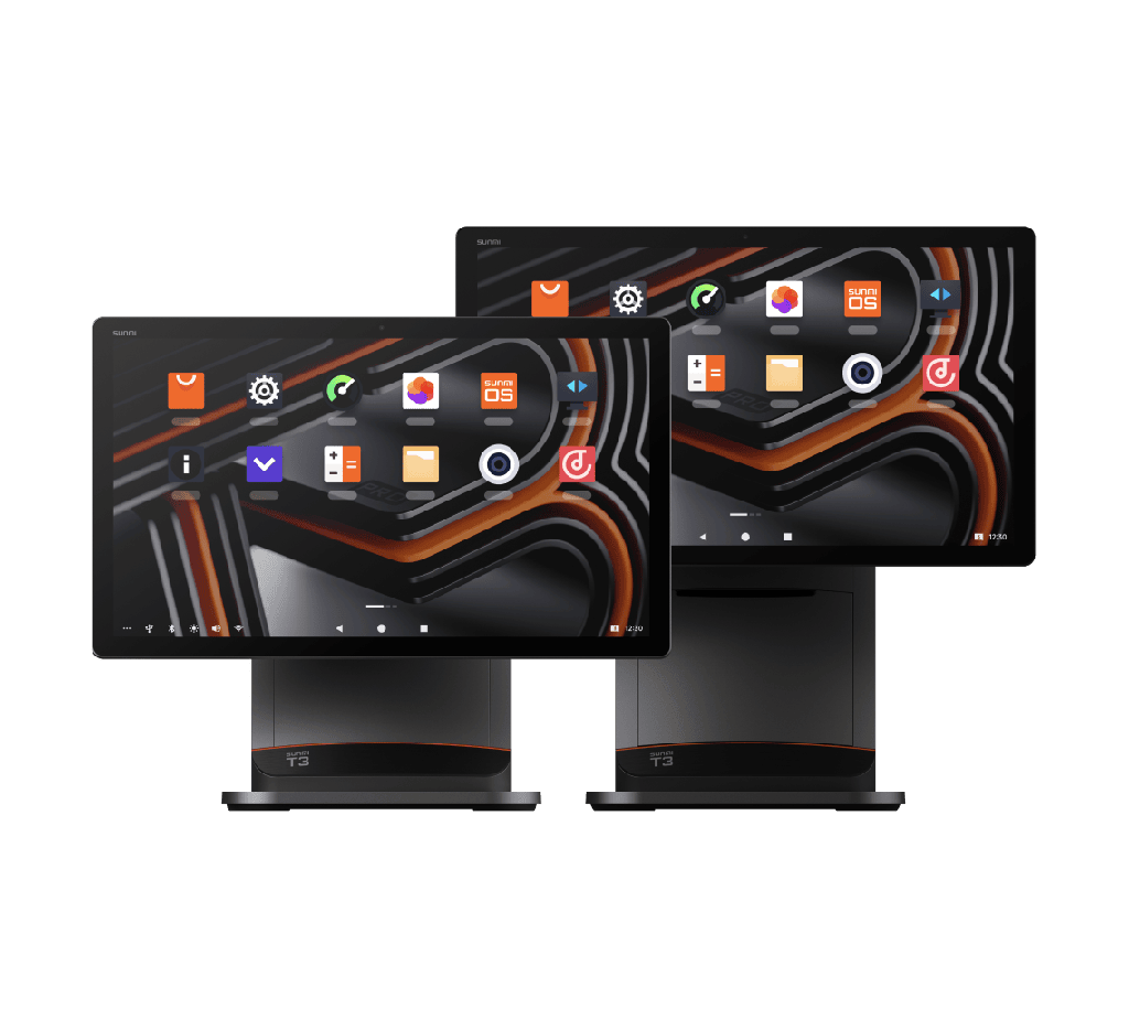 T3 80MM-Smart Desktop Terminal SUNMI T3 80MM CN&EN(15.6FHD,4G+64G,Global 4G,NFC,80
Printer,US Adapter)