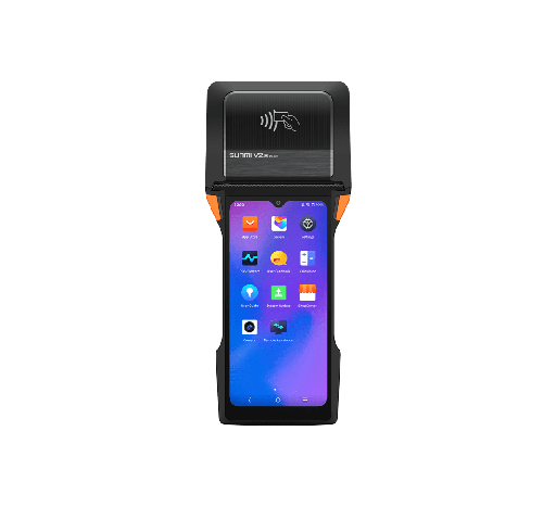 [P06050003] V2s PLUS-Smart Mobile Terminal SUNMI V2s PLUS EN(MT8768, 6.22HD+,3+32G,NFC,2M+13M Camera,
Scanner, US 4G, 80 Label Printer, 5V2A US
Adapter)